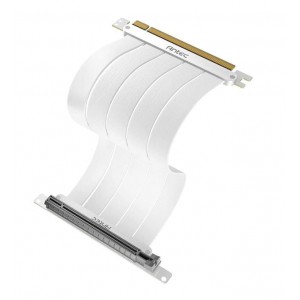 ANTEC AT-RCAB-W200-PCIE4-RTX40 PCIE-4.0 Riser Cable (200mm) White, Up to RTX4090 / 7900XT. High End Gold Plated and Shielded six Layer PCB. FPS lossless output Stability