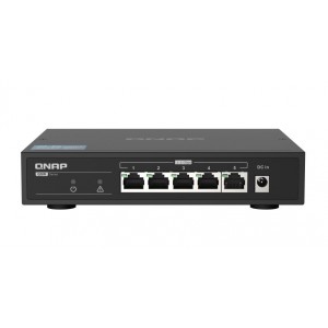 QNAP QSW-1105-5T   5 Port Gigabit Switch, Supports up to 2.5Gbe Connectivity, Plug and play