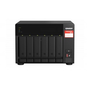 QNAP TVS-675-8G 6-bay NAS, Zhaoxin KX-U6580 8C/8T 2.5GHz, 8GB DDR4 RAM (2 x SODIMM slots, max. 64GB), 6x SATA 6Gb/s bays, 2 Year WTY