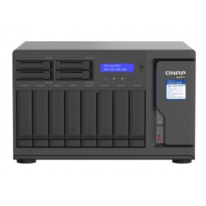 QNAP TVS-h1288X-W1250-16G,12-Bay TurboNAS(8 x 3.5" HDD + 4 x 2.5" SSD),SATA 6G,Intel Xeon W-1250 6 cores/12 threads 3.3 GHz(boost up to 4.7 GHz),16GB DDR4, 3 yr