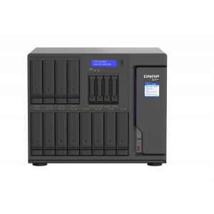 QNAP TVS-H1688X-W1250-32G ,16-Bay TurboNAS(12 x 3.5" HDD+ 4 x 2.5" SSD),SATA 6G,Intel Xeon W-1250 6 cores/12 threads 3.3 GHz(boost up to 4.7 GHz),32GB DDR4, 3 Yr