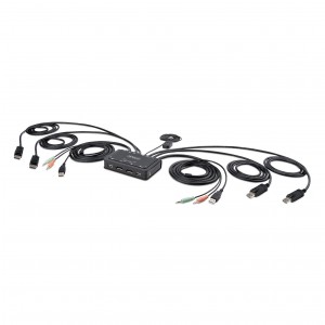 StarTech 2-Port Dual-Monitor Cable KVM Switch