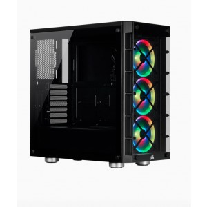 Corsair  iCUE 465X RGB ATX BLACK (LL120 RGB Fan) Mid-Tower Smart Case v2