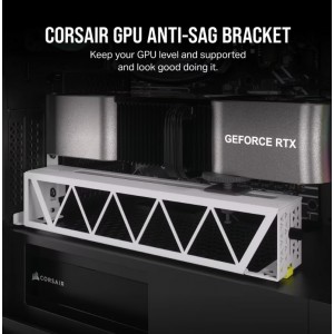 Corsair GPU Anti-Sag Bracket - White - compatible with LC100 Lighting Kit