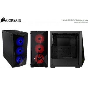 CORSAIR Carbide Series SPEC-DELTA RGB Tempered Glass Mid-Tower ATX Gaming Case, Black. NDA Sept 2020