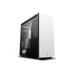 Deepcool MACUBE 550 WH Minimalist Full Tower Case, Tempered Glass Side Panel, White