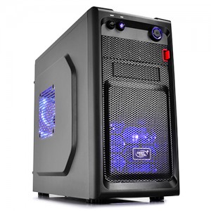 Deepcool Smarter Micro ATX Case with LED Includes 2x Blue 120mm LED Fans (LS)