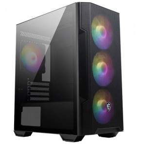 MSI MAG FORGE M100R BLACK, Micro ATX Case, 1x USB 3.2, 2x USB 2.0, 1x Audio, 1x Mic, 4x PCI-E, 2x 2.5", 2x 3.5", Micro ATX / Mini ITX