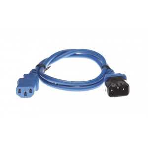 Cabling IEC C13 to C14 Power Cable Blue 3M
