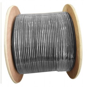 8Ware 350m CAT6A UTP LAN Network Cable Roll on a Reel Black 24AWG PVE HDPE 7.4mm UV Stabilised Jacket