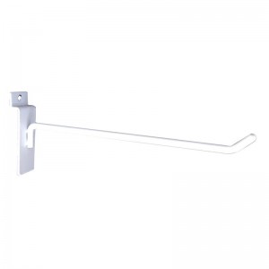 8WARE 8W-DISSTANDHOOK Universal Hooks Peg Board for Slat Wall Grooved Panel for Retail Shop Cable Display Stand Shelf - 15cm x 3cm for 8W-DISPLAYSTAND1