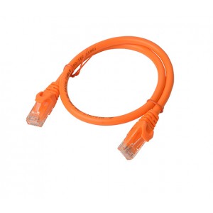 8Ware Cat6a UTP Ethernet Cable 25cm Snagless Orange