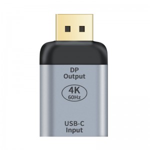 Astrotek AT-DPUSBC-MF USB-C to DP DisplayPort Female to Male Adapter support 4K@60Hz Aluminum shell Gold plating for Windows Android Mac OS