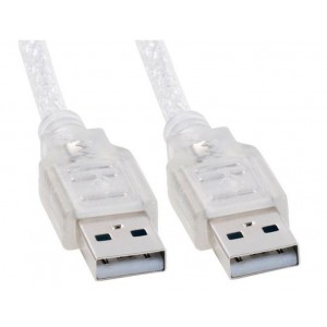 Astrotek USB 2.0 Cable 1m - AM-AM Type A Male to Type A Male Transparent Colour RoHS ~CB8W-UC-2001AA