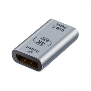 Astrotek AT-USBCDP-FF USB-C to DP DisplayPort Female to Female Adapter support 4K@60Hz for iPad Pro Macbook Air Samsung Galaxy MS Surface Dell XPS