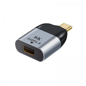 Astrotek AT-USBCMDP-MF USB-C to Mini DP DisplayPort Male to female adapter support 8K@60Hz 4K@60Hz for iPad Pro Macbook Air Samsung Galaxy MS Surface Dell XPS