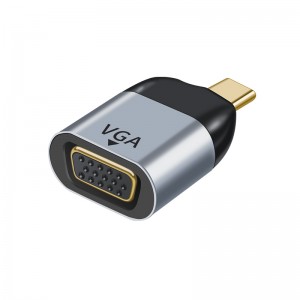 Astrotek AT-USBCVGA-MF USB-C to VGA Male to Female Adapter support 1080P@60Hz QXGA QWXGA WUXGA UXGA for iPad Pro Macbook Air Samsung Galaxy MS Surface Dell XPS