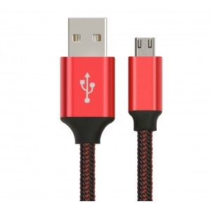 Astrotek 3m Micro USB Data Sync Charger Cable Cord Red Color for Samsung HTC Motorola Nokia Kndle Android Phone Tablet & Devices