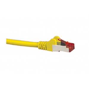 Hypertec CAT6A Shielded Cable 0.5m Yellow Color 10GbE RJ45 Ethernet Network LAN S/FTP Copper Cord 26AWG LSZH Jacket