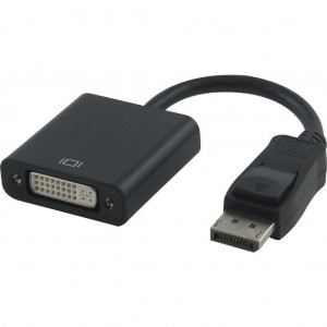 DisplayPort DP to DVI Adapter Converter Cable 15cm - Male to Female 20 pins to DVI 24+5 pins Compatible for Lenovo Dell HP Monitor Projector