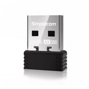 SIMPLECOM NW106 AX300 2.4GHz Wi-Fi 6 USB Wireless Nano Adapter