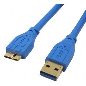 Cabac 3m USB 3.0 AM Micro BM G/P Blue Cable LS