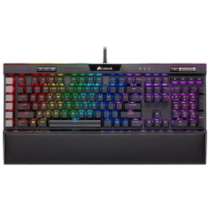 Corsair K95 RGB PLATINUM XT, Cherry MX Blue, Dynamic Per-Key RGB Backlighting with 19-Zone LightEdge, Mechanical Gaming Keyboard