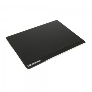 Simplecom CM210 Aluminium Panel Gaming Mouse Pad with Non-Slip Base for Accurate Control CM210-BK