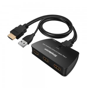 Simplecom CM323 3 Way HDMI 2.0 Switch 3 IN 1 OUT Ultra HD 4K 60Hz HDR HDCP 2.2