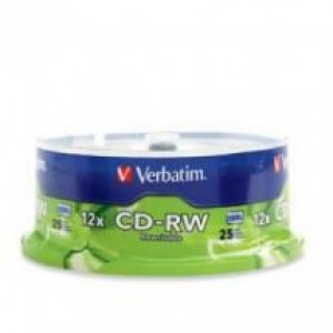 Verbatim CD-RW 700MB 25Pk Spindle 12x