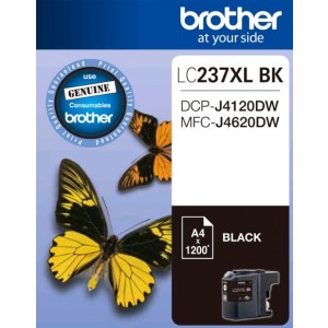 Brother LC237XLBKS Black Ink Cartridge - to suit DCP-J4120DW/MFC-J4620DW - up to 1200 pages