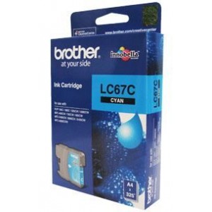 Brother LC-67C Cyan Ink Cartridge- to suit DCP-385C/395CN/585CW/6690CW/J715W, MFC-490CW/5490CN/5890CN/6490CW/6890CDW/790CW/795CW/990CW- up to 325 page