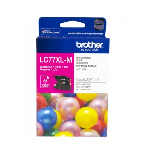Brother LC-77XLM Magenta Super High Yield Ink Cartridge- MFC-J6510DW/J6710DW/J6910DW/J5910DW - up to 1200 pages