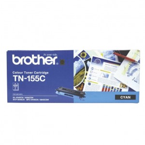 Brother TN-155C Colour Laser Toner - High Yield Cyan- HL-4040CN/4050CDN, DCP-9040CN/9042CDN, MFC-9440CN/9450CDN/9840CDW - up to