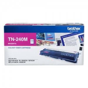 Brother TN-240M Colour Laser Toner- Magenta, HL-3040CN/3045CN/3070CW/3075CW, DCP-9010CN, MFC-9120CN/9125CN/9320CW/9325CW - up to 1400 p