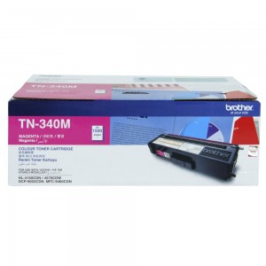 Brother TN-340M Colour Laser Toner - Standard Yield Megenta, HL-4150CDN/4570CDW, DCP-9055CDN, MFC-9460CDN/9970CDW - 1500 pages