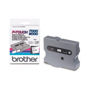 Brother 24mm Black On White TX Tape