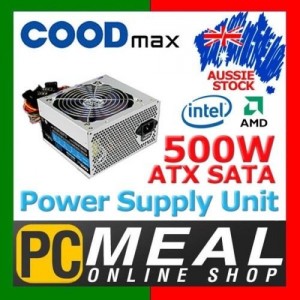 COODMAX CD-P500W Power Supply Unit PSU 500W 24PIN ATX SATA 12cm fan Intel AMD