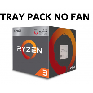 (Clamshell Or Installed On MBs) AMD Ryzen 3 3100 'TRAY', 4 Cores AM4 CPU, 3.6GHz 2MB 65W No Fan Clamshell or Ship Install On MB 1YW (AMDCPU) (TRAY-P)