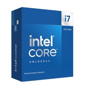 Intel BX8071514700KF i7 14700KF CPU 4.3GHz (5.6GHz Turbo) 14th Gen LGA1700 20-Cores 28-Threads 33MB 125W Graphic Card Required Unlocked Retail Raptor Lake no Fan