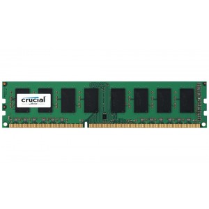 Crucial 4GB (1x4GB) DDR3L 1600MHz PC12800-4GB Desktop RAM Dual Rank 1.35V CT51264BD160B
