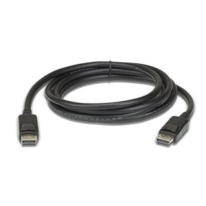 Aten 2M DisplayPort Cable Support 4K UHD, up to 3840 x 2160 @ 60Hz. 28 AWG copper wire construction for high-definition media connections