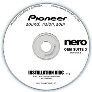 PIONEER IDDVR110 Software Nero Suite 3 OEM Version 6.6 - Play Edit Burn & Share Blu-ray & 3D contents - PowerDVD10 InstantBurn5.0 Power2Go8.0 PowerProducer5.5