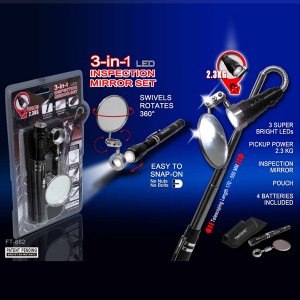 DIGITALK ELEDIGEI-FT1882 3in1 Inspection Mirror Set