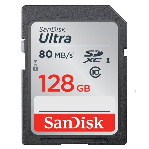SDSDUNC-128G: SANDISK 128GB SDHC Class 10 Ultra  80MB/S