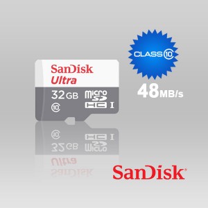 SANDISK 32GB MICRO SDHC ULTRA CLASS 10 up to 48MB/s without SD adaptor (SDSQUNB-032G)
