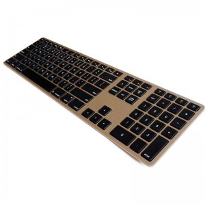 Matias Wireless Aluminum Keyboard Gold FK418BTG