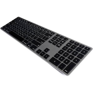 Matias Wireless Illuminated Aluminium Keyboard Space Grey