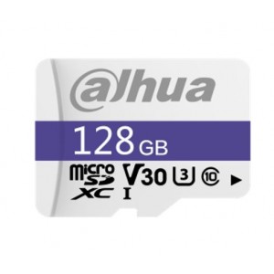 Dahua C100 128GB microSD 95MB/s 38MB/s 80TBW C10/U1/V10 UHS-I -25 °C to +85 °C Temperature Resistant Waterproof Anti-magnetic Anti X-ray 7yrs wty