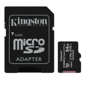 Kingston 64GB MicroSD SDHC SDXC Class10 UHS-I Memory Card 100MB/s Read 10MB/s Write with standard SD adaptor ~FMK-SDC10G2-64 SDC10G2/64GBFR